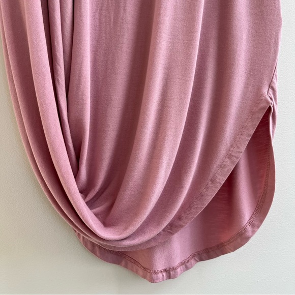 [free people beach] daphne ruched jersey midi skirt pink S - Picture 5 of 7